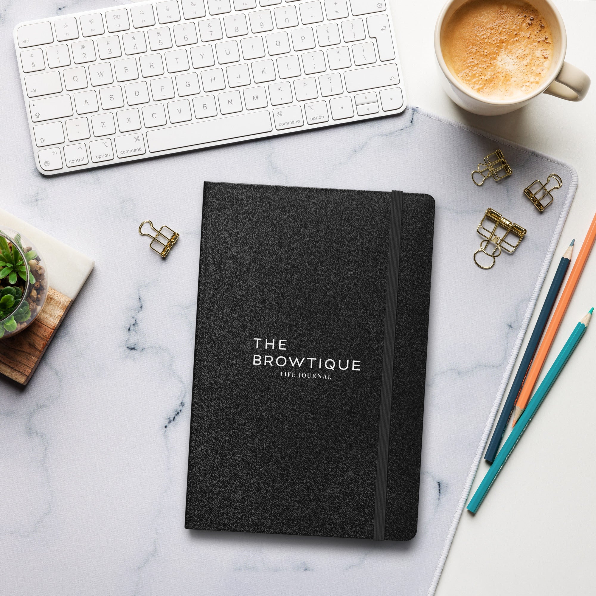 The Browtique Life Journal Hardcover notebook